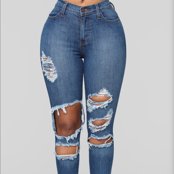 Fashion Nova Denim - Fashion nova beach bum jeans